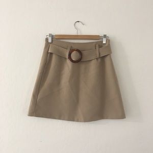 Vintage handmade buckle A line mini skirt